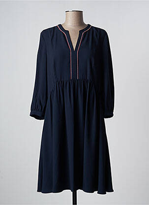 Pusilgių suknelė 3/4 rankovės 3/4 rankovės mėlyna TOMMY HILFIGER moteris