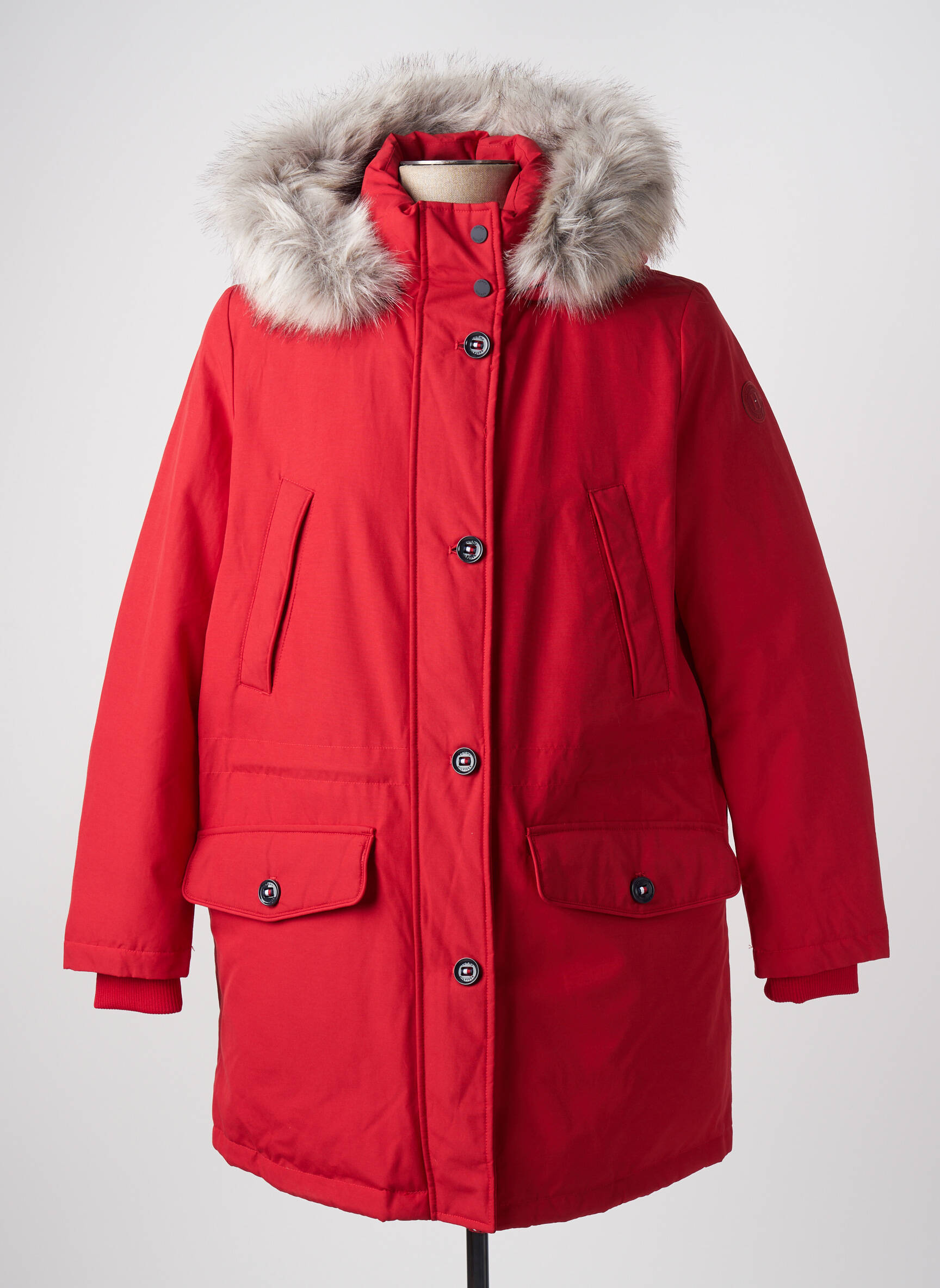 Parka ilgos rankovės su gobtuvu raudona TOMMY HILFIGER vyras