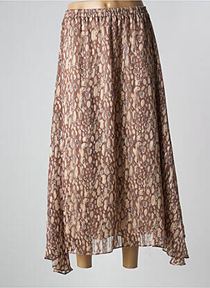 Ilgas sijonas sklandi forma rudas VINTAGE LOVE moteris