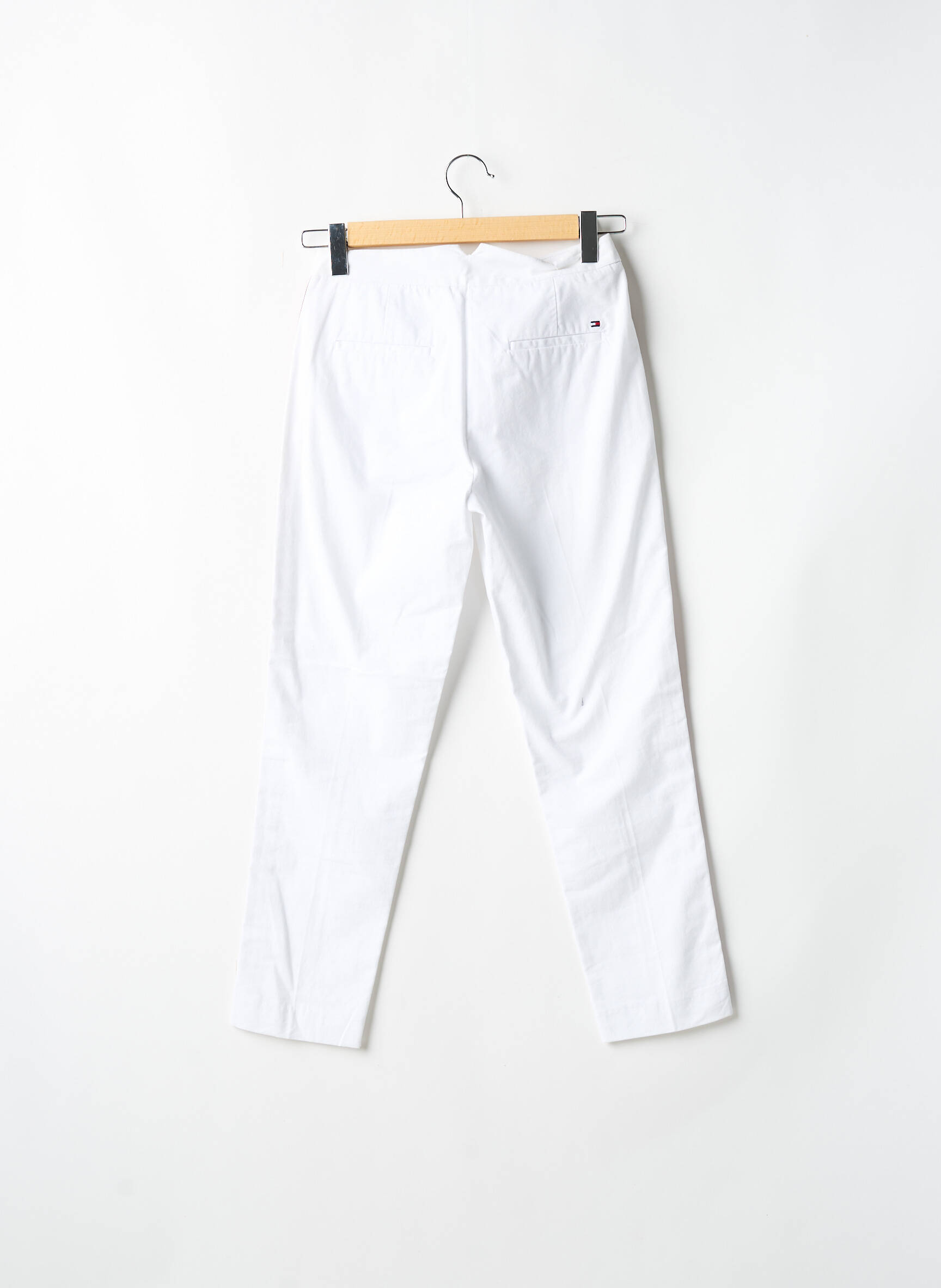 Chino kelnė šoniniai galonai su siuvinėjimu normala dydis baltas TOMMY HILFIGER moteris