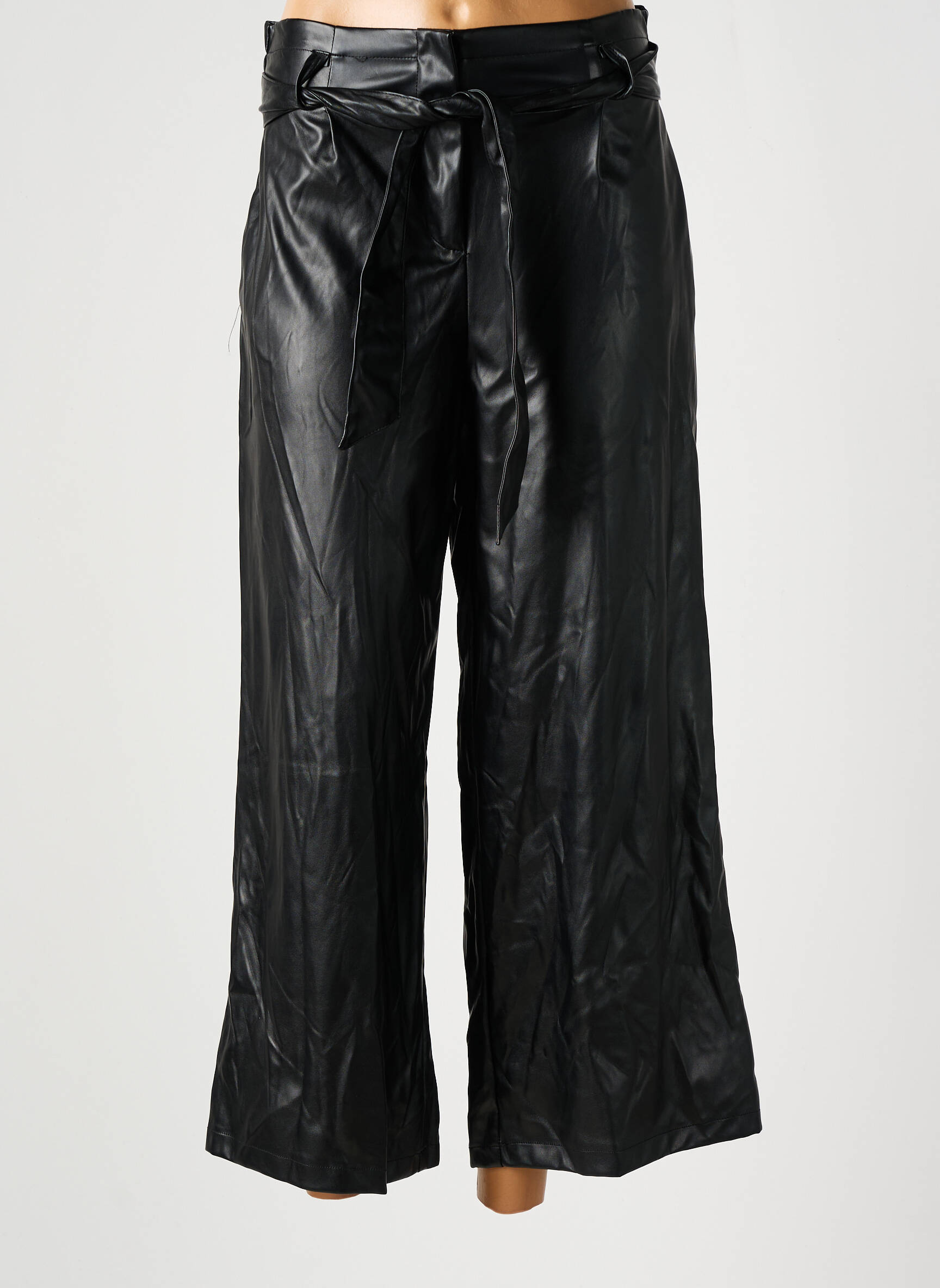 7/8 kelnės aukšta talija aukšta talija juodas ASTRID BLACK LABEL moteris