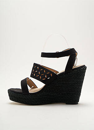 Espadrilės užsegimas kilpa(s) 10 cm ir daugiau aukštakulniai juodas CASSIS COTE D'AZUR moteris