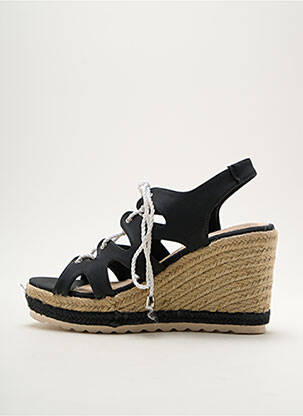 Espadrilės amortizuojančios pado tipas 10 cm ir daugiau aukštakulniai juodas CASSIS COTE D'AZUR moteris