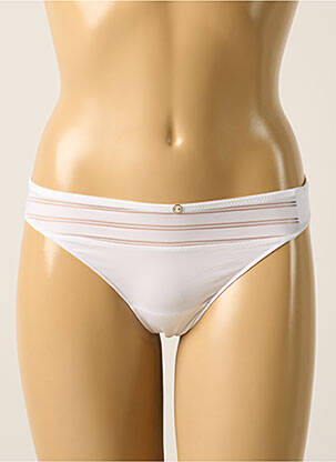 Tanga satino efektas baltas MARIE JO moteris
