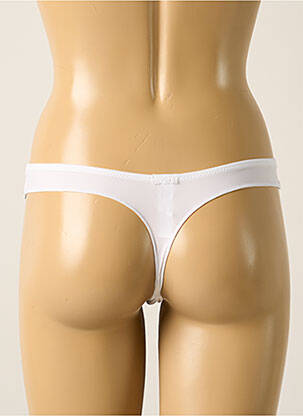 Tanga satino efektas baltas MARIE JO moteris