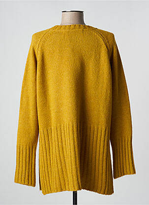 Megztinis chinamas audinys ilgos rankovės geltona PAN moteris