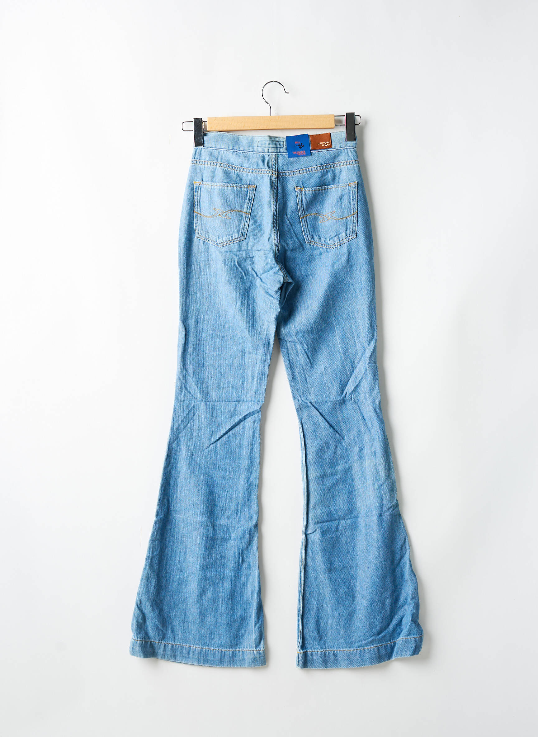Flare tipo džinsai aukšta talija aukšta talija mėlyna TRUSSARDI JEANS moteris