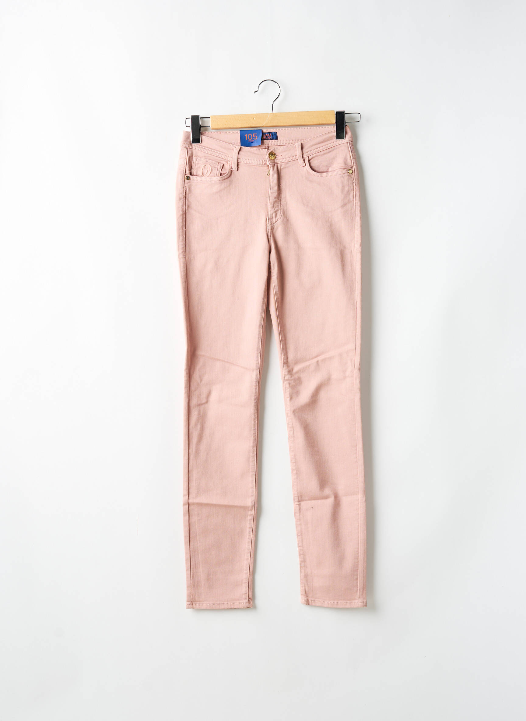 Lieknos kelnės lieknas normala dydis rožinė TRUSSARDI JEANS moteris