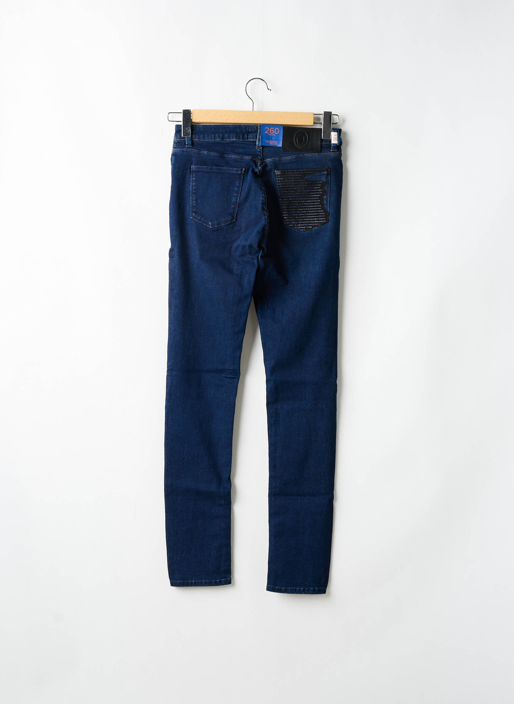 Lieknos džinsai brutinis audimas normala dydis mėlyna TRUSSARDI JEANS moteris