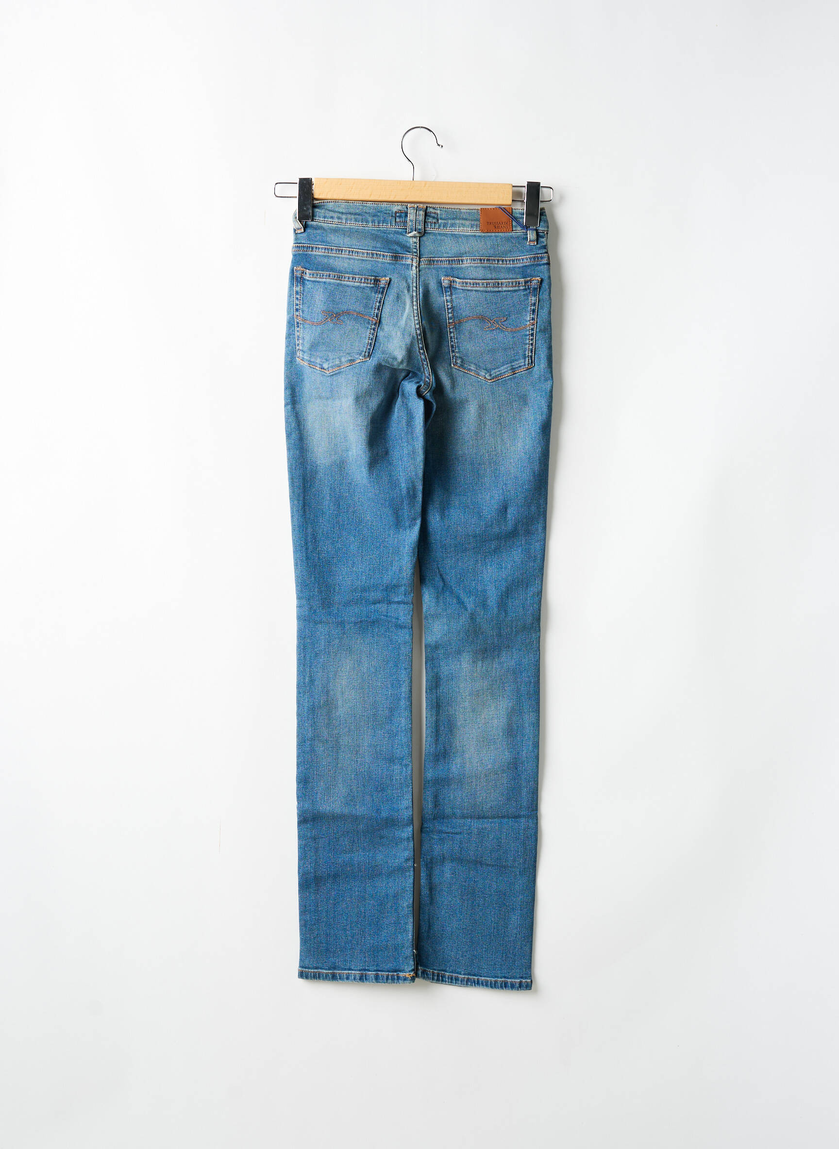 Tiesios kirpimo džinsai tamprumas normala dydis mėlyna TRUSSARDI JEANS moteris