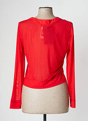 Bolero satino efektas raudona NATHALIE CHAIZE moteris