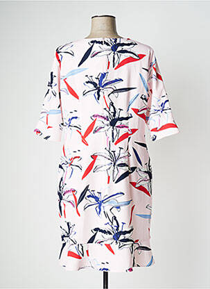 Pusilgių suknelė gėlių raštas 3/4 rankovės rožinė ROBE LEGERE BY VERA MONT moteris