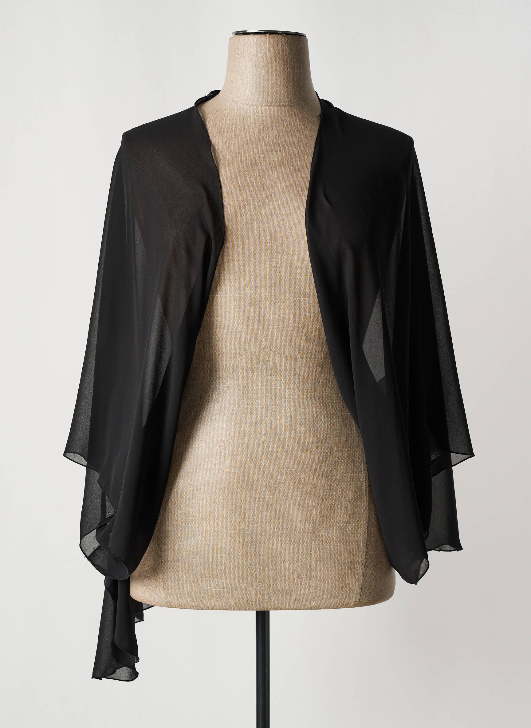 Kimono striukė sklandi forma juodas KOMODA moteris
