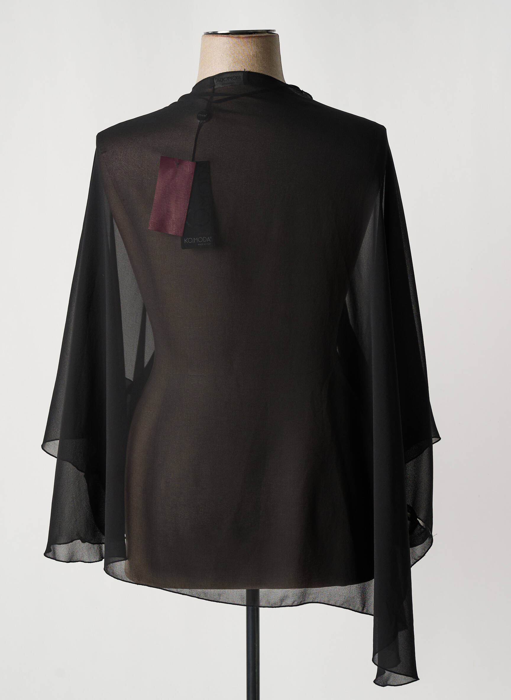 Kimono striukė sklandi forma juodas KOMODA moteris