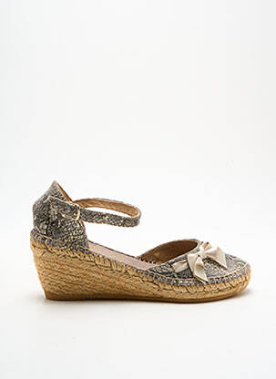 Espadrilės užsegimas kilpa(s) kulnas nuo 7 iki 9 cm pilka TONI PONS moteris