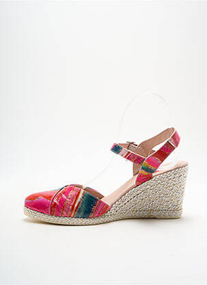 Espadrilės satino audinys kulnas nuo 7 iki 9 cm rožinė JOSE SAENZ moteris