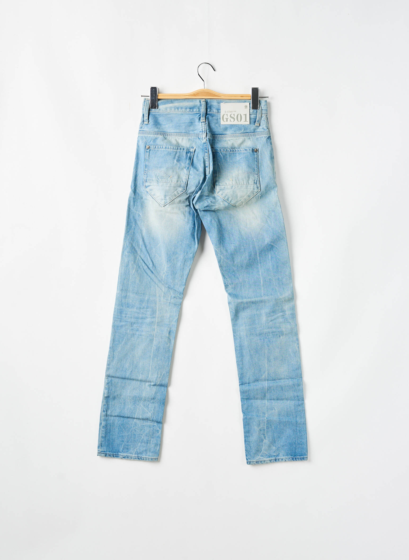Lieknos džinsai priekinė mygtukų uždarymo sistema normala dydis mėlyna G STAR vyras