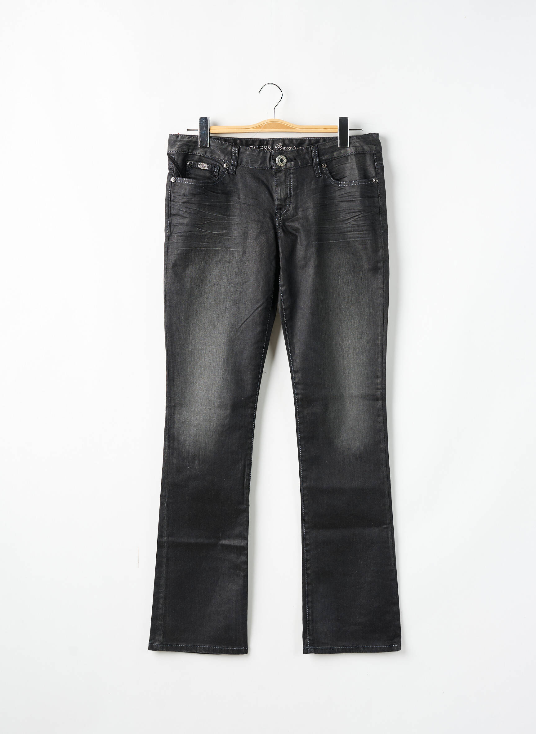 Bootcut džinsai tamprumas maža dydžio pilka GUESS JEANS moteris