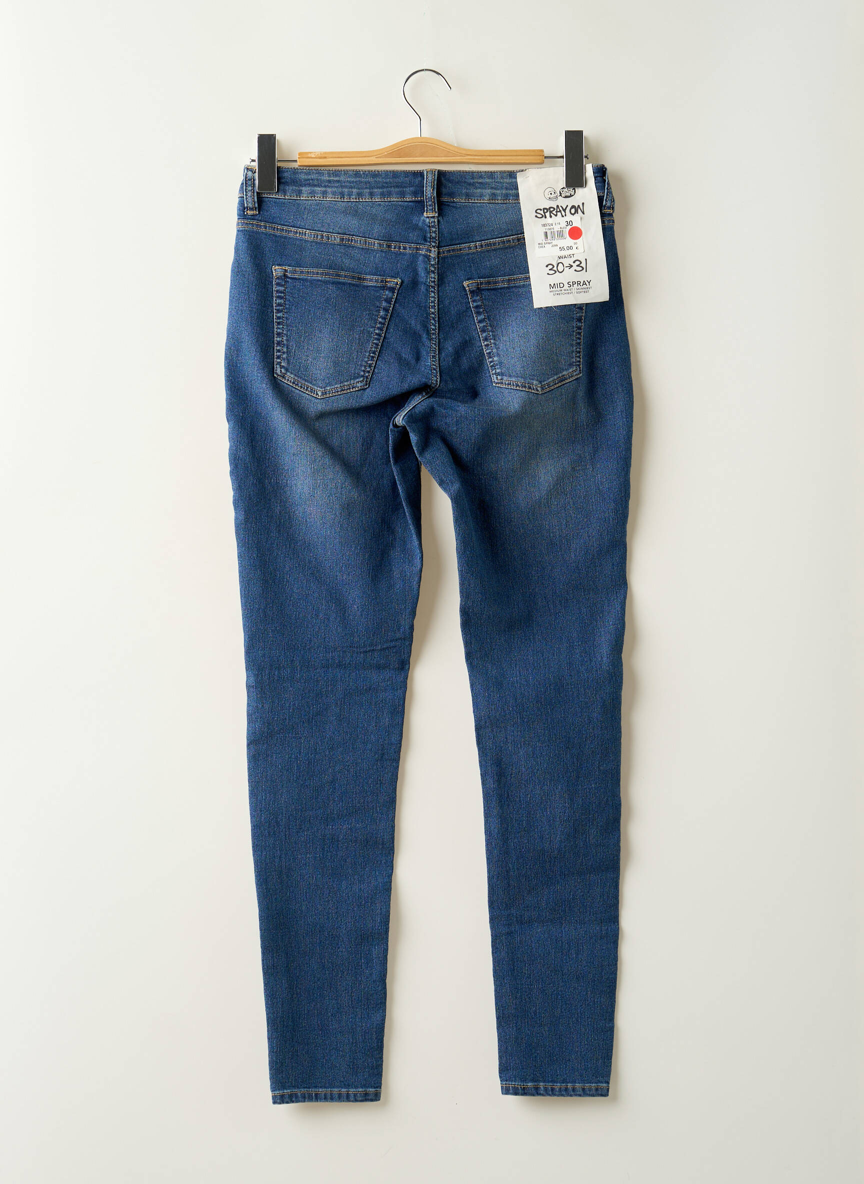 Lieknos džinsai brutinis audimas normala dydis mėlyna CHEAP MONDAY moteris