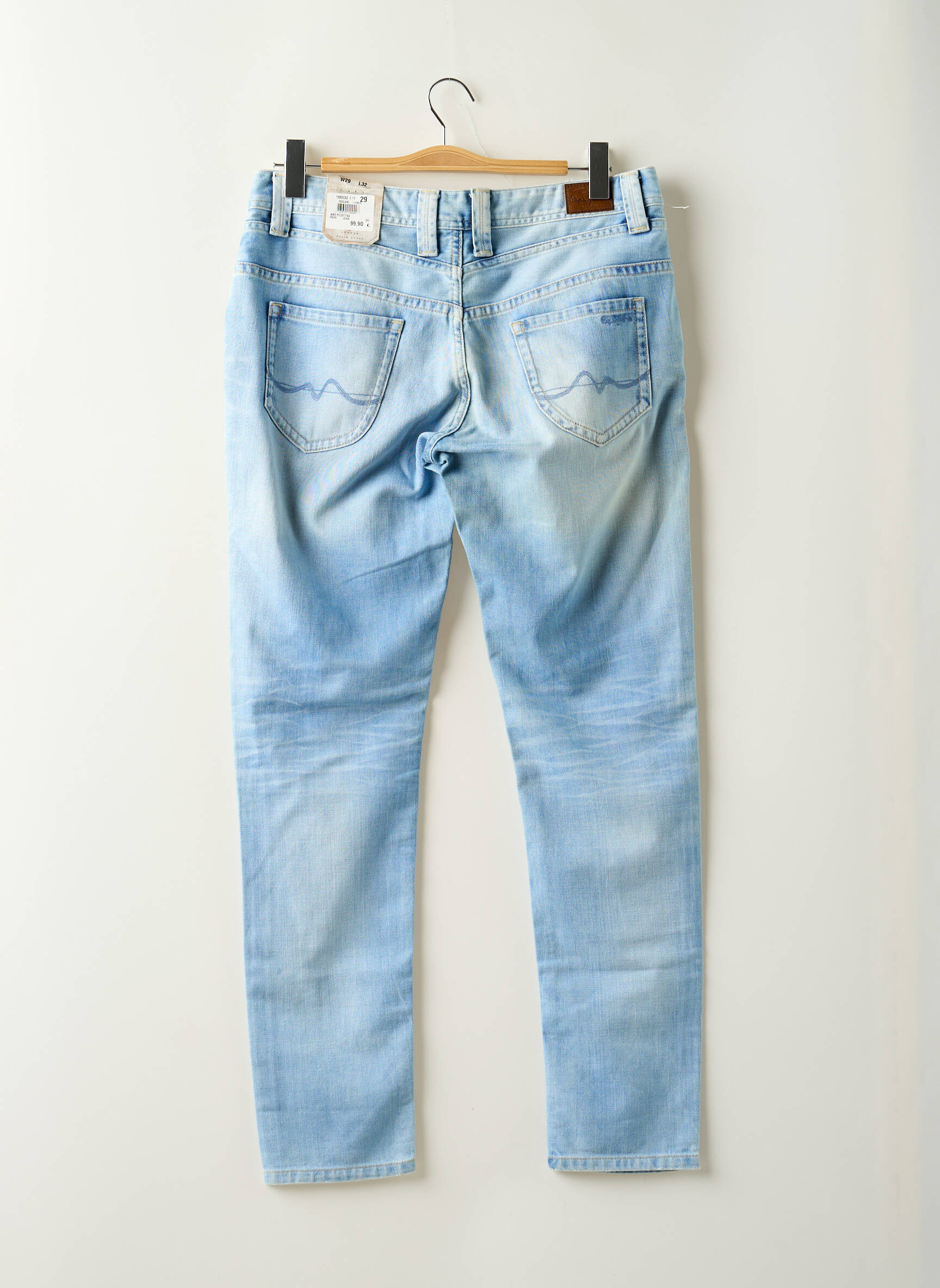 Lieknos džinsai brutinis audimas normala dydis mėlyna PEPE JEANS moteris