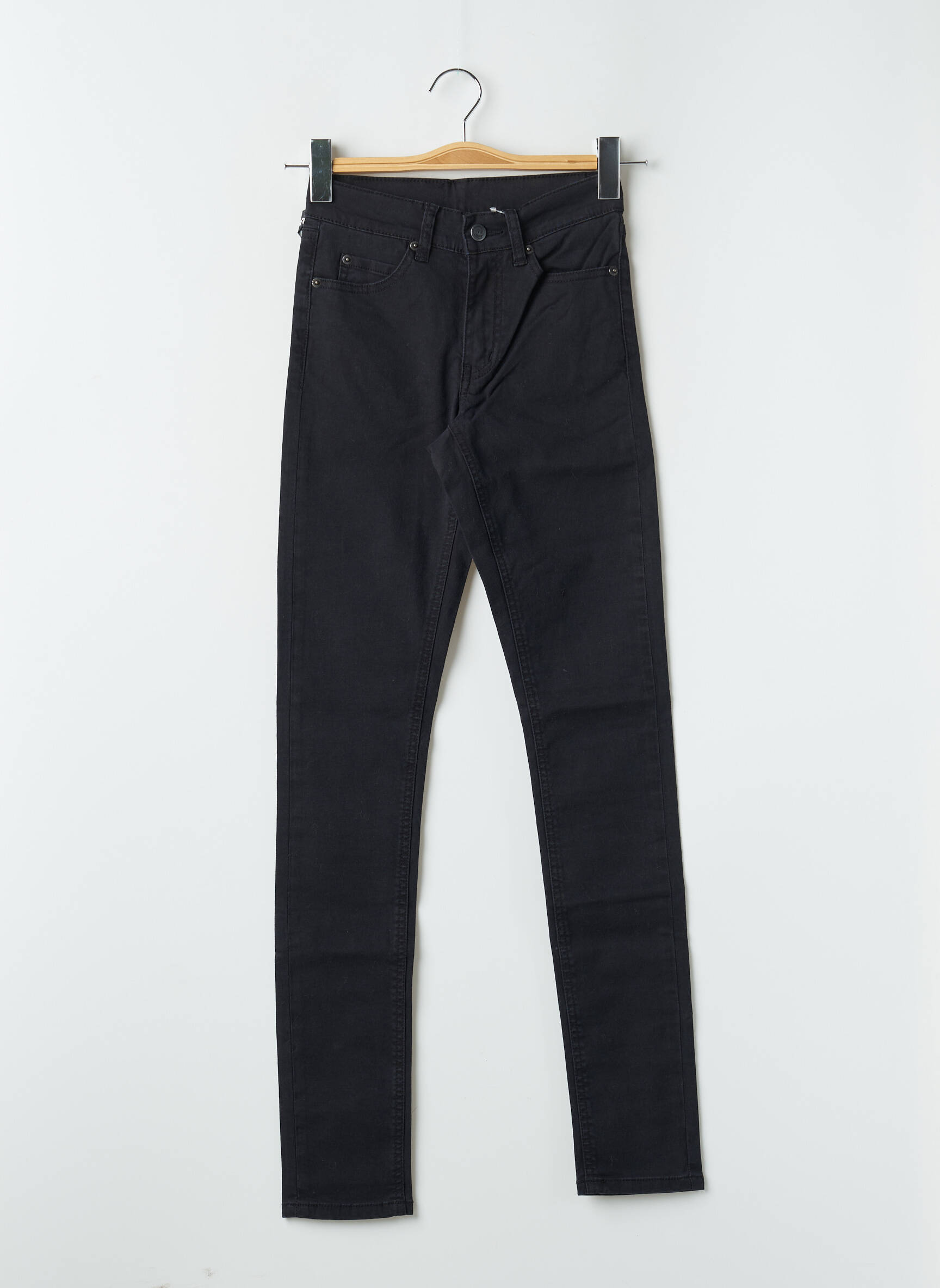 Lieknos džinsai aukšta talija aukšta talija juodas CHEAP MONDAY moteris
