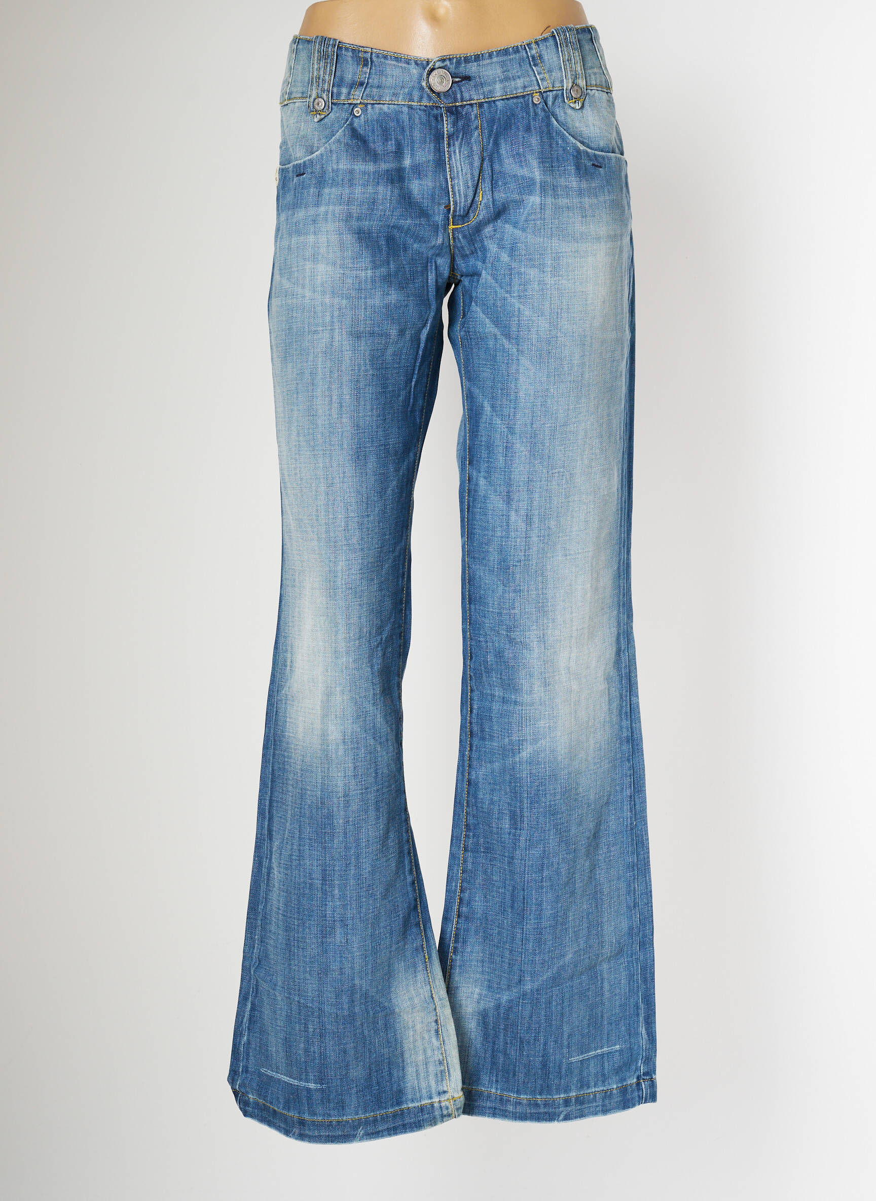 Bootcut džinsai tamprumas maža dydžio mėlyna TAKE TWO moteris