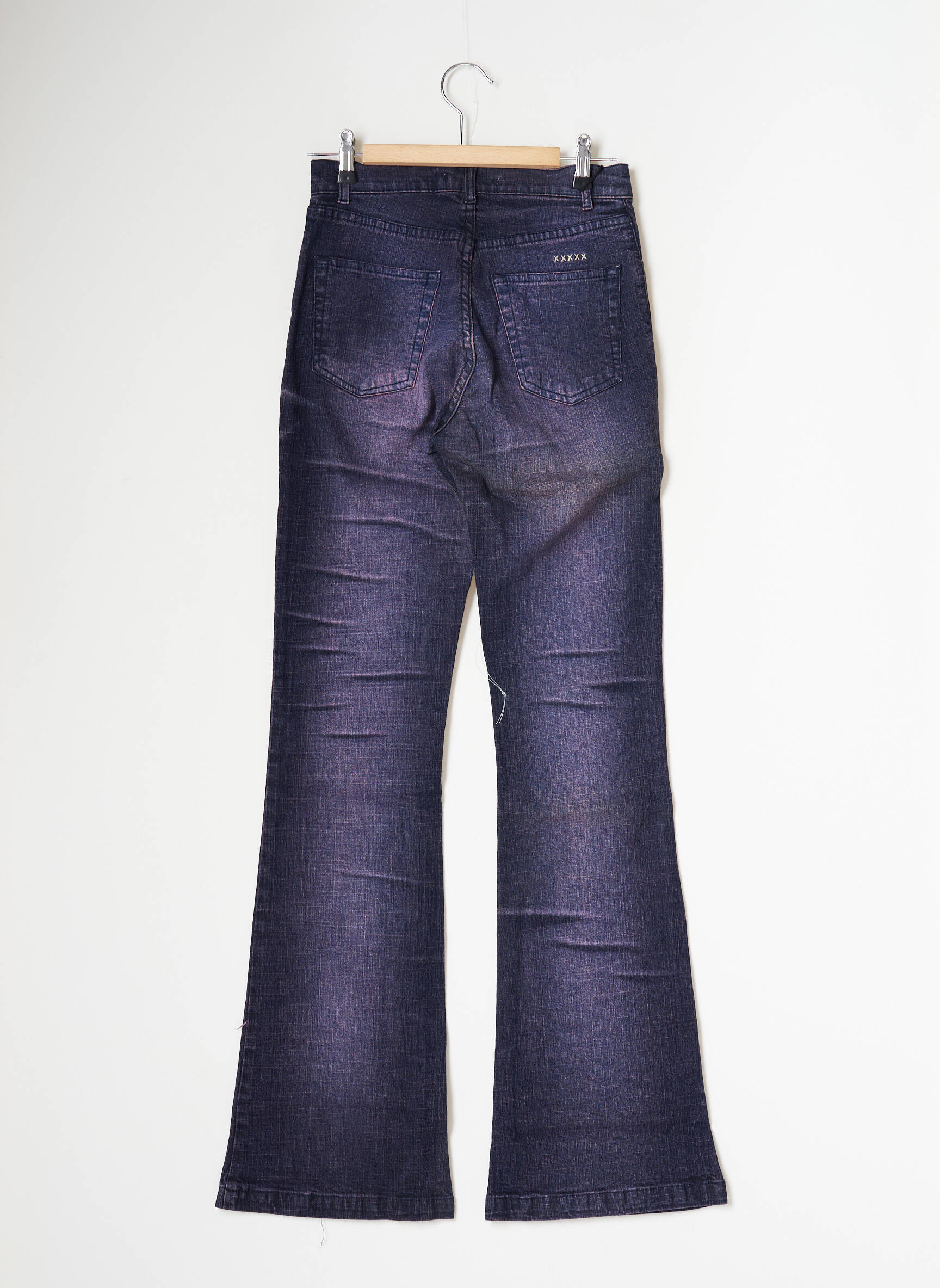 Bootcut džinsai aukšta talija aukšta talija violetinis SCHOOL RAG moteris