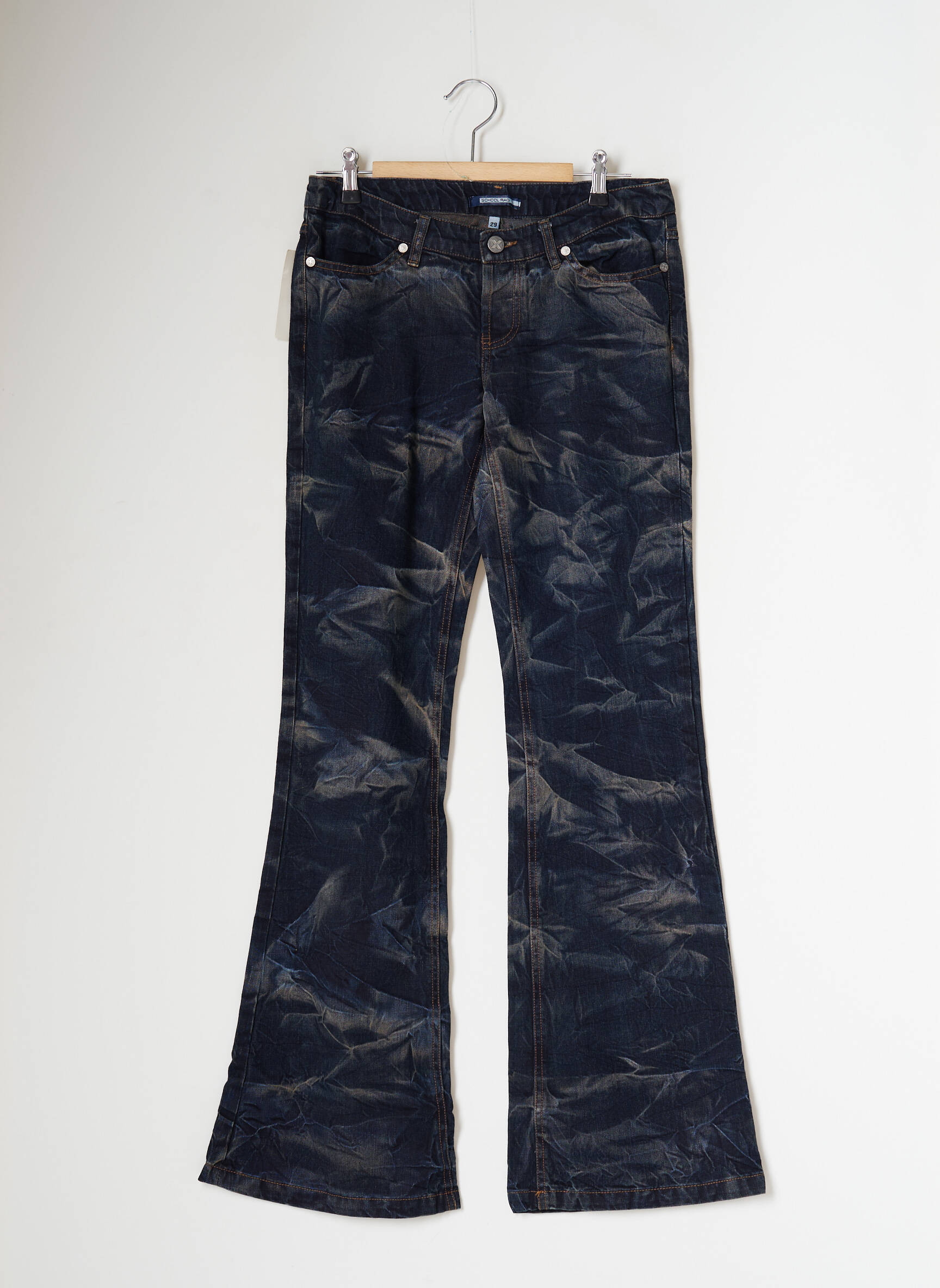 Bootcut džinsai tamprumas maža dydžio mėlyna SCHOOL RAG moteris