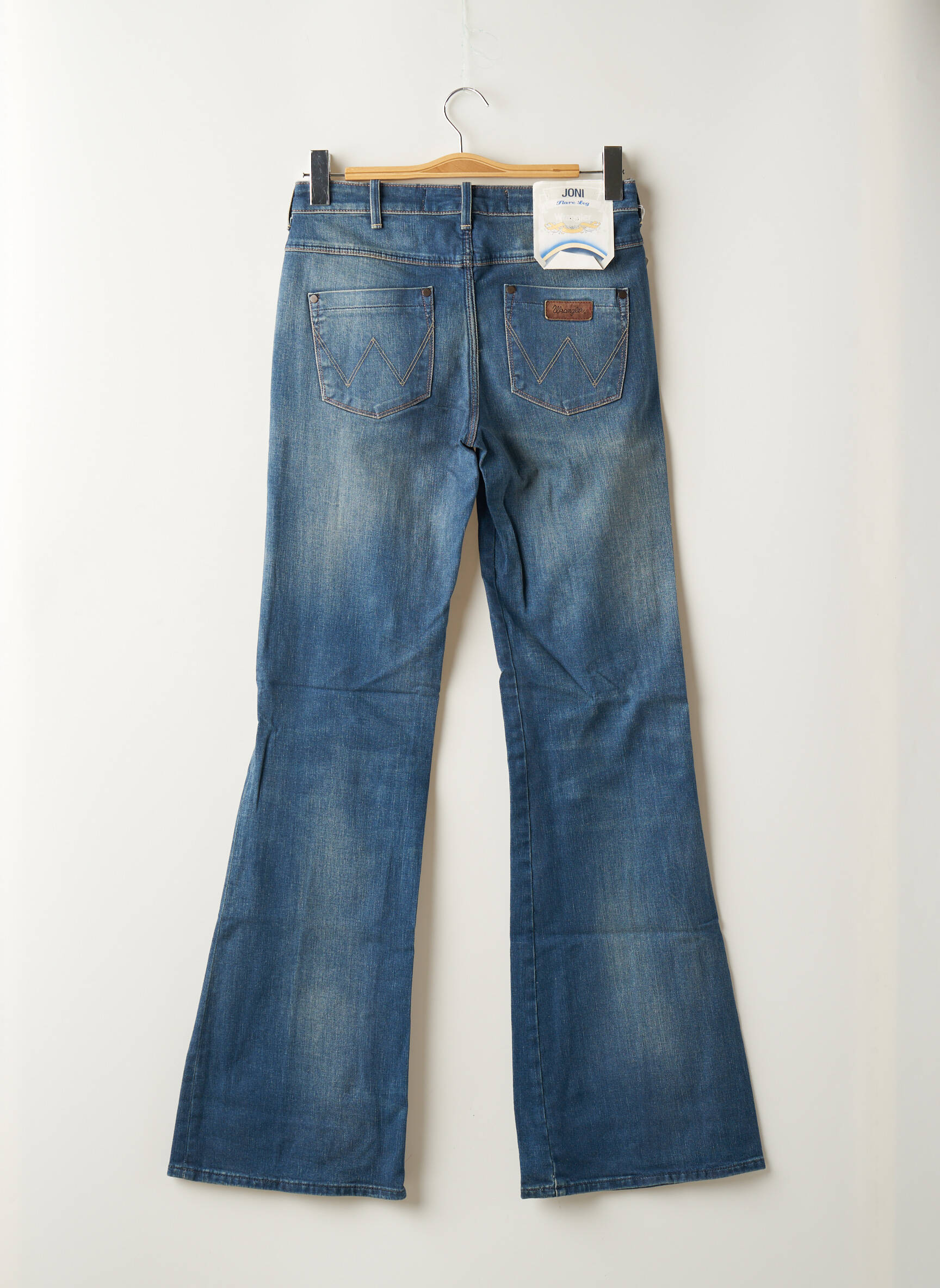 Bootcut džinsai tamprumas maža dydžio mėlyna WRANGLER moteris