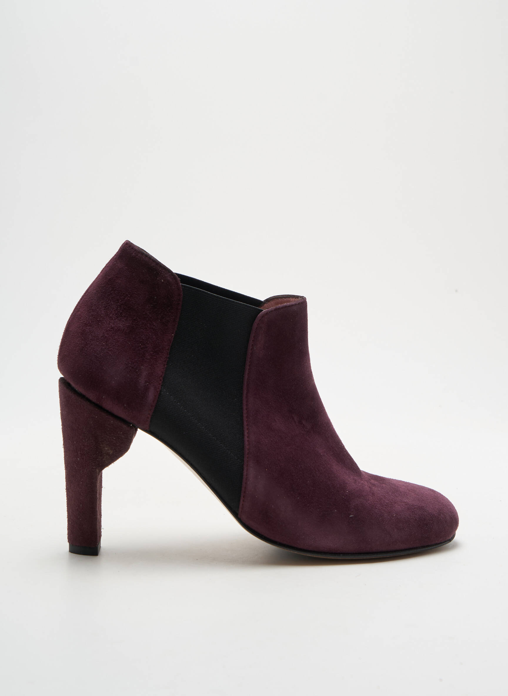 Batai/botai nubuko audinys kulnas nuo 7 iki 9 cm violetinis ALEGORY moteris