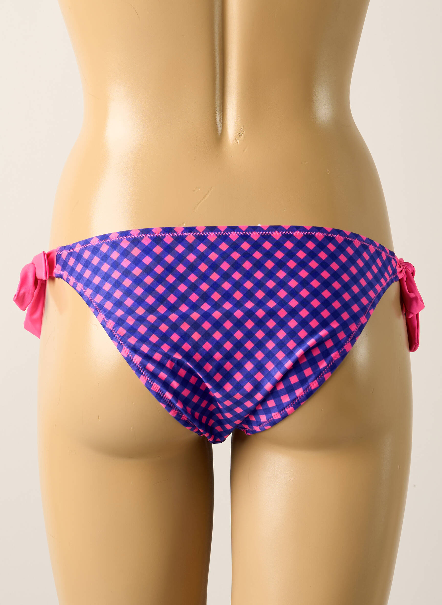Maudymosi kelnaitės satino efektas bikini rožinė ANTIGEL moteris