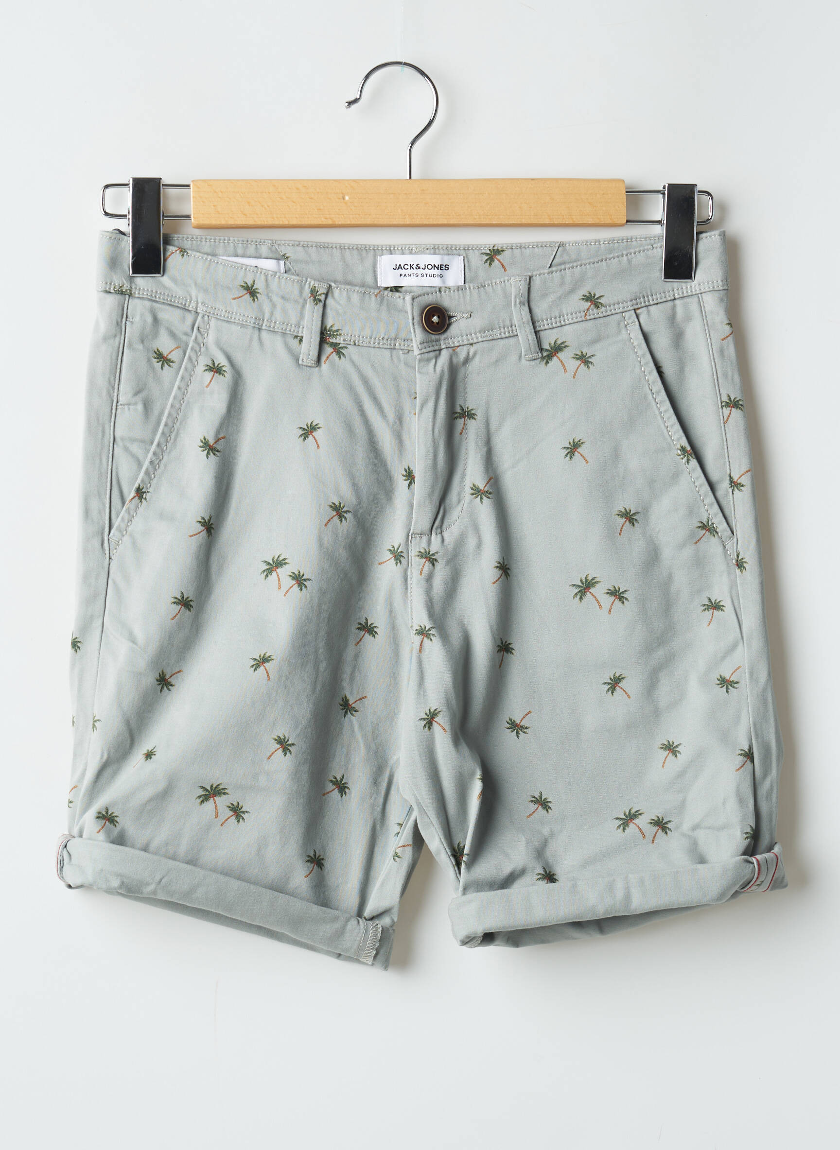 Bermudas tamprumas normala dydis pilka JACK & JONES vyras