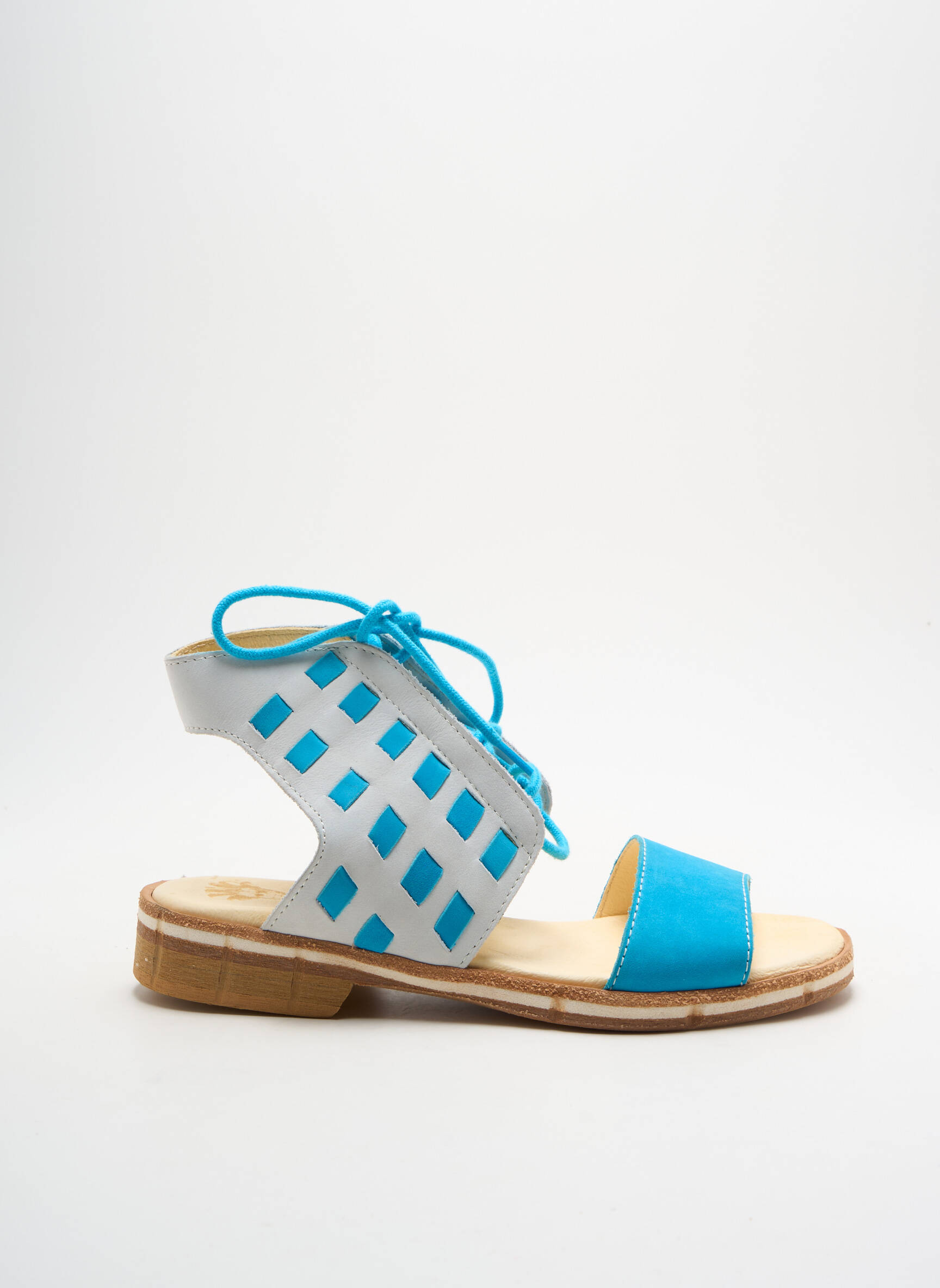 Sandalai/nu pėdos chiquet plokščias kulnas iki 3 cm mėlyna PROPHECY moteris