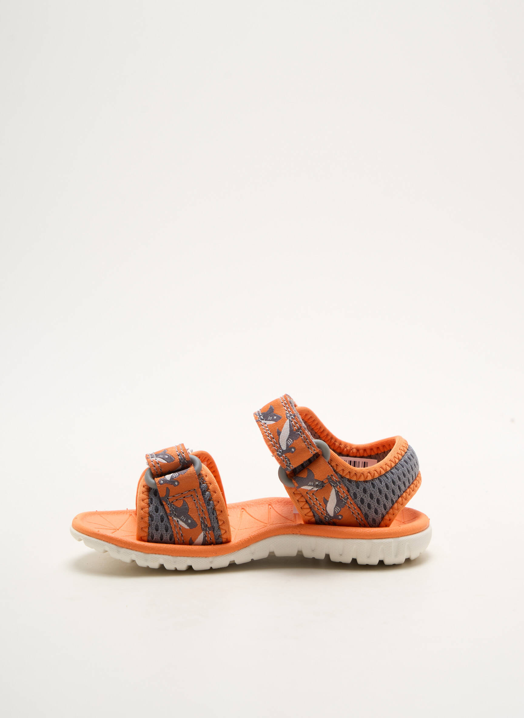 Sandalai/nu pėdos spauda atvira pabaiga oranžinė CLARKS berniukas