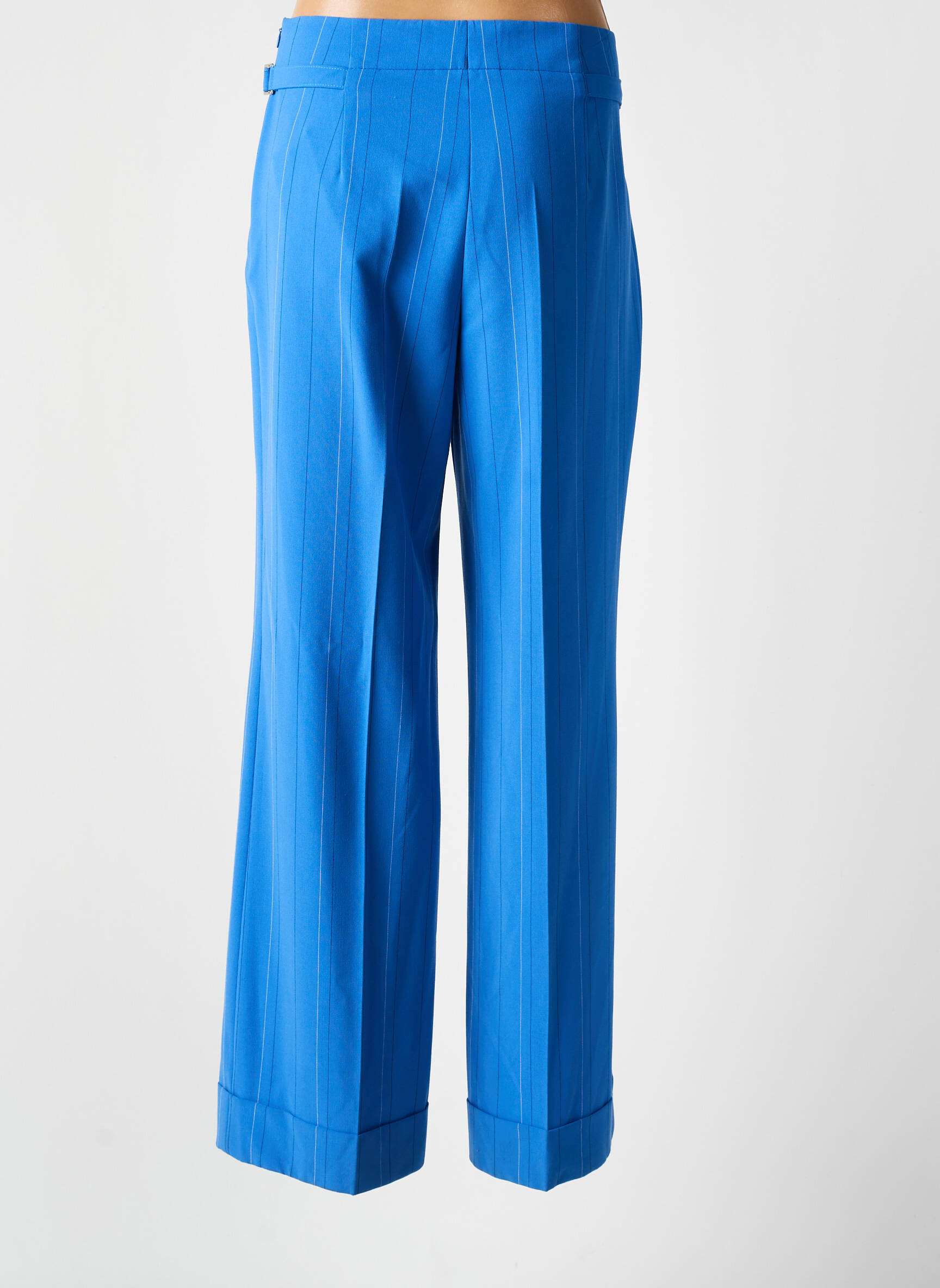 Pantalon pincetų dydis aukšta talija mėlyna HAUBER moteris