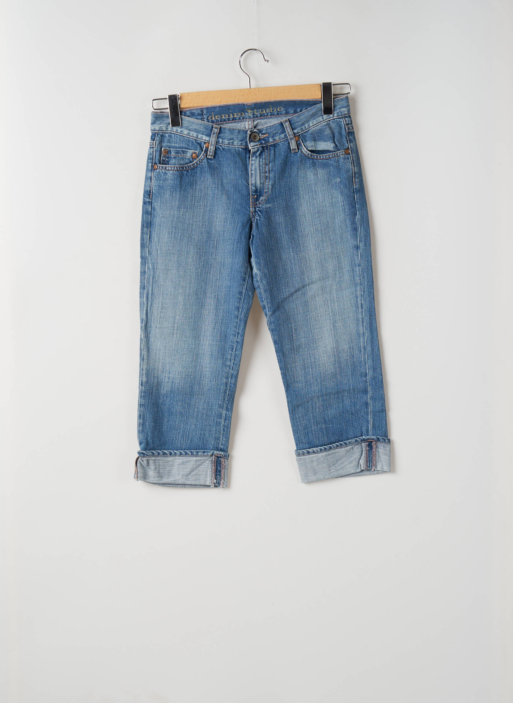Lieknos džinsai tamprumas normala dydis mėlyna DENIM STUDIO moteris