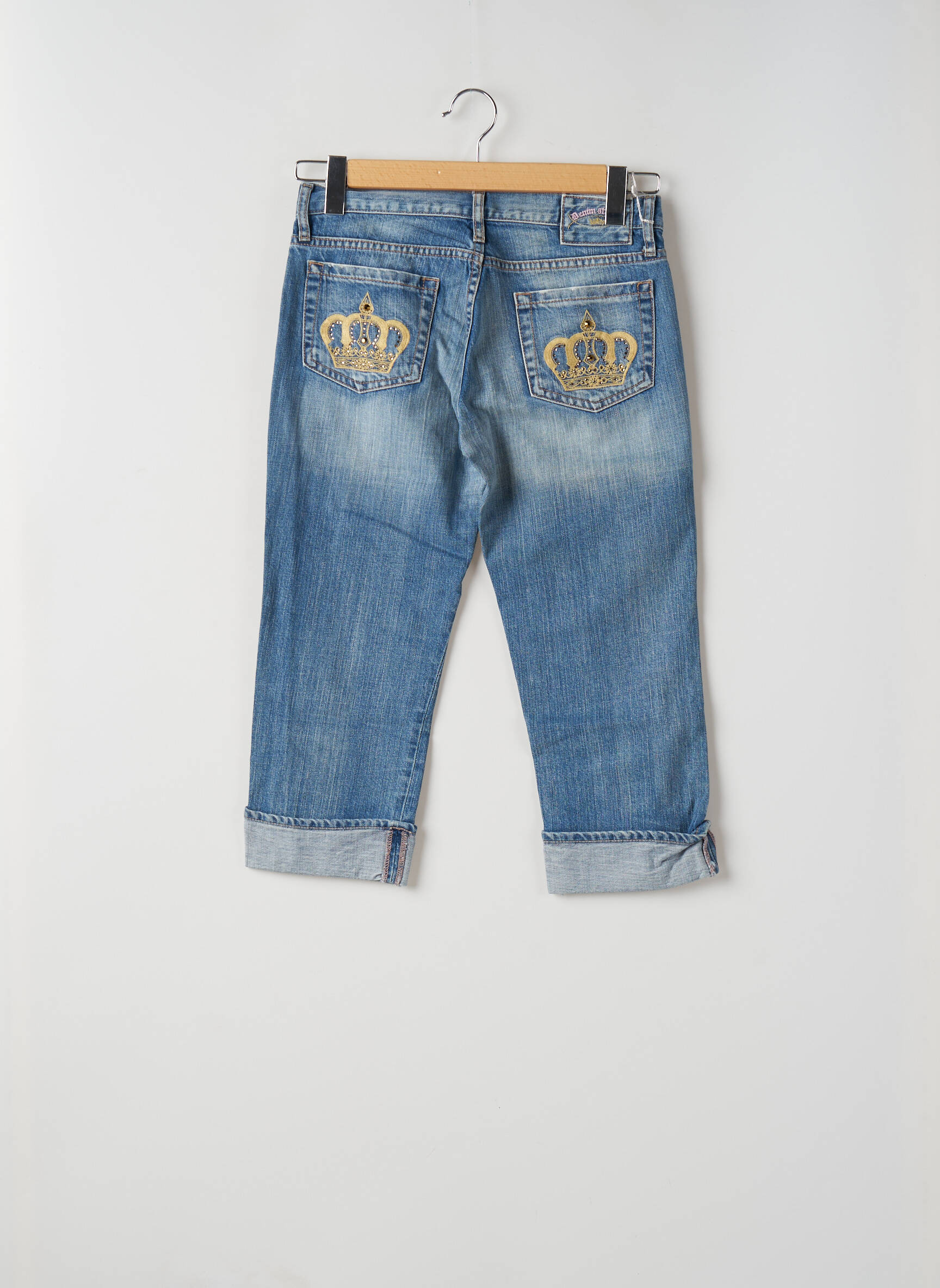 Lieknos džinsai tamprumas normala dydis mėlyna DENIM STUDIO moteris