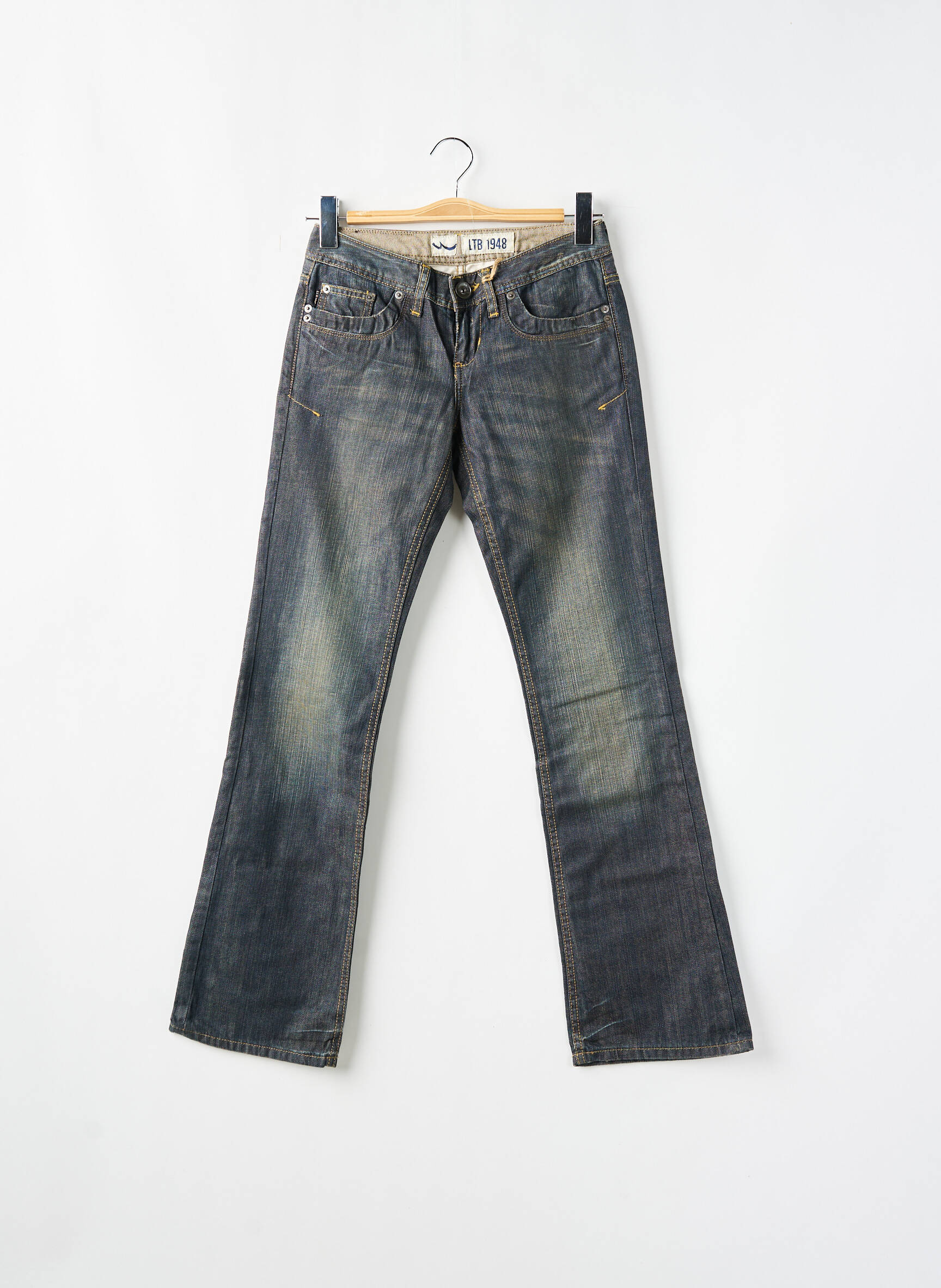 Bootcut džinsai tamprumas maža dydžio mėlyna LTB moteris