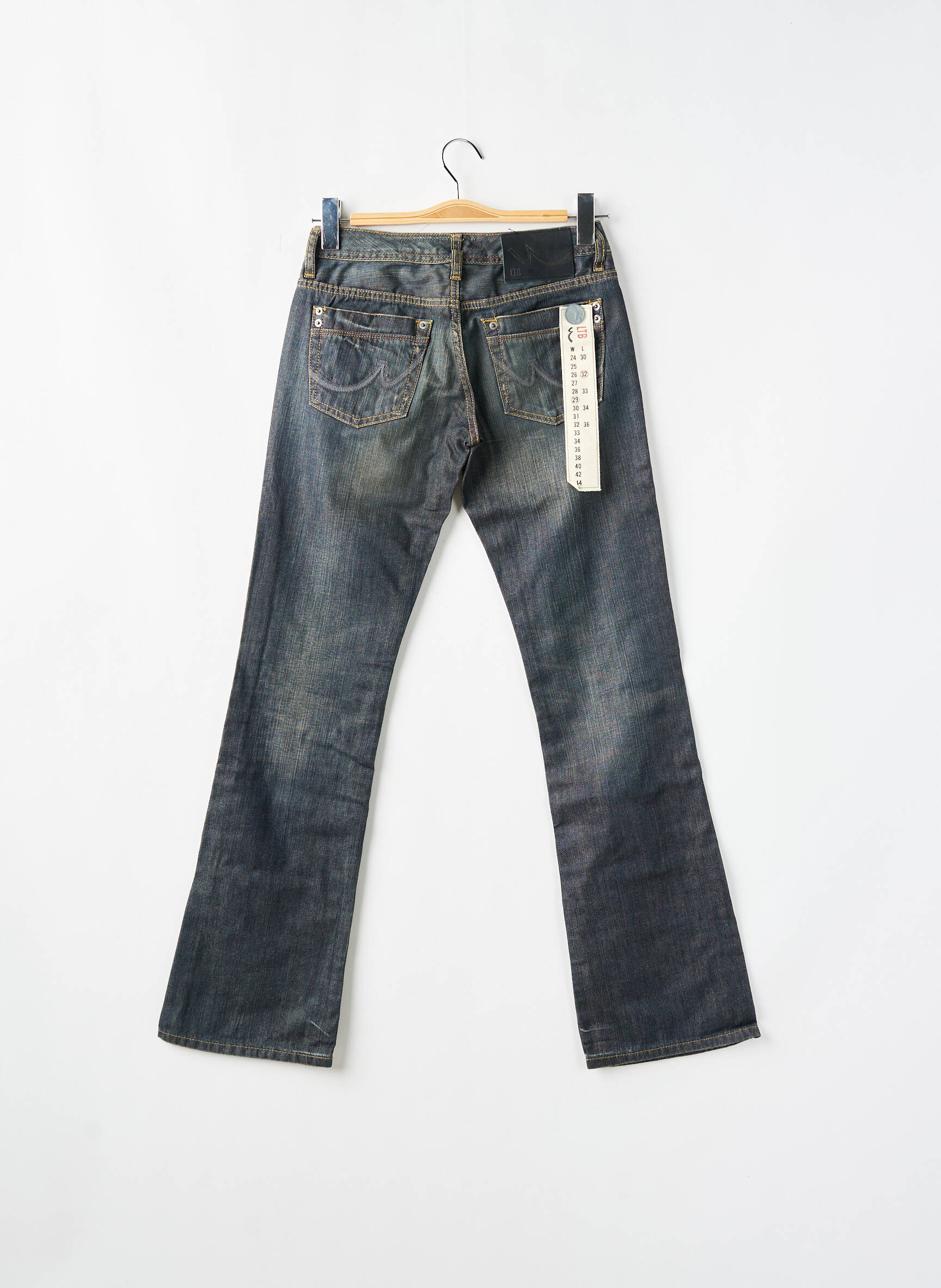 Bootcut džinsai tamprumas maža dydžio mėlyna LTB moteris