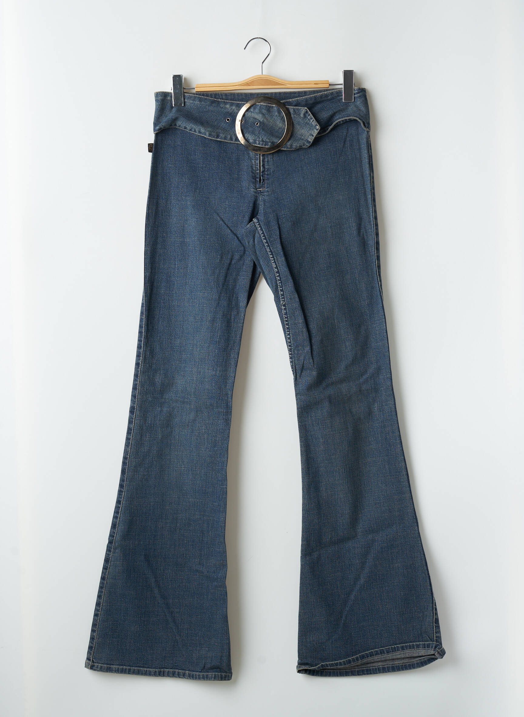 Bootcut džinsai aukšta talija aukšta talija mėlyna FREEMAN T.PORTER moteris