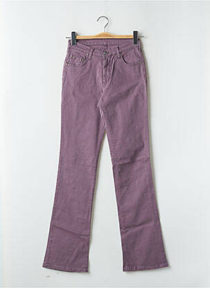 Bootcut džinsai aukšta talija aukšta talija violetinis CIMARRON moteris