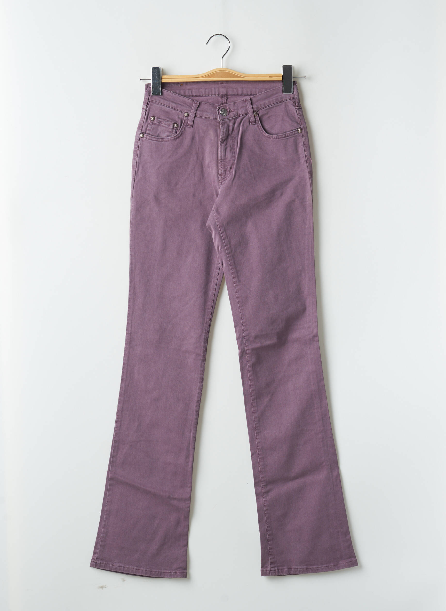 Bootcut džinsai aukšta talija aukšta talija violetinis CIMARRON moteris