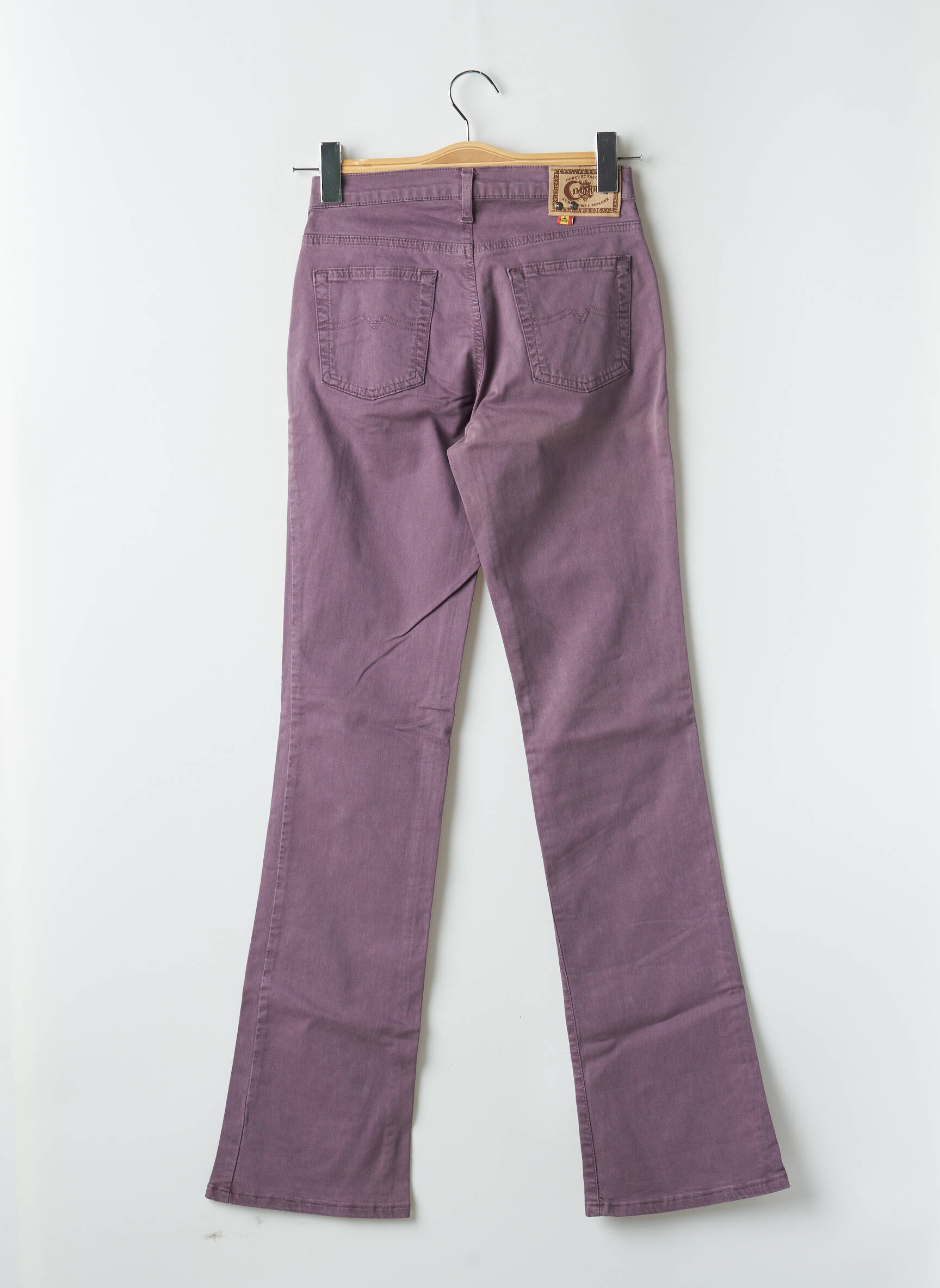 Bootcut džinsai aukšta talija aukšta talija violetinis CIMARRON moteris