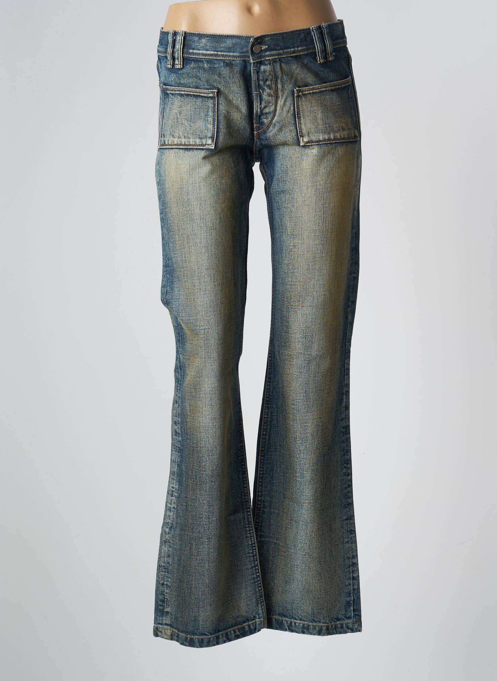 Bootcut džinsai tamprumas maža dydžio mėlyna SCHOOL RAG moteris