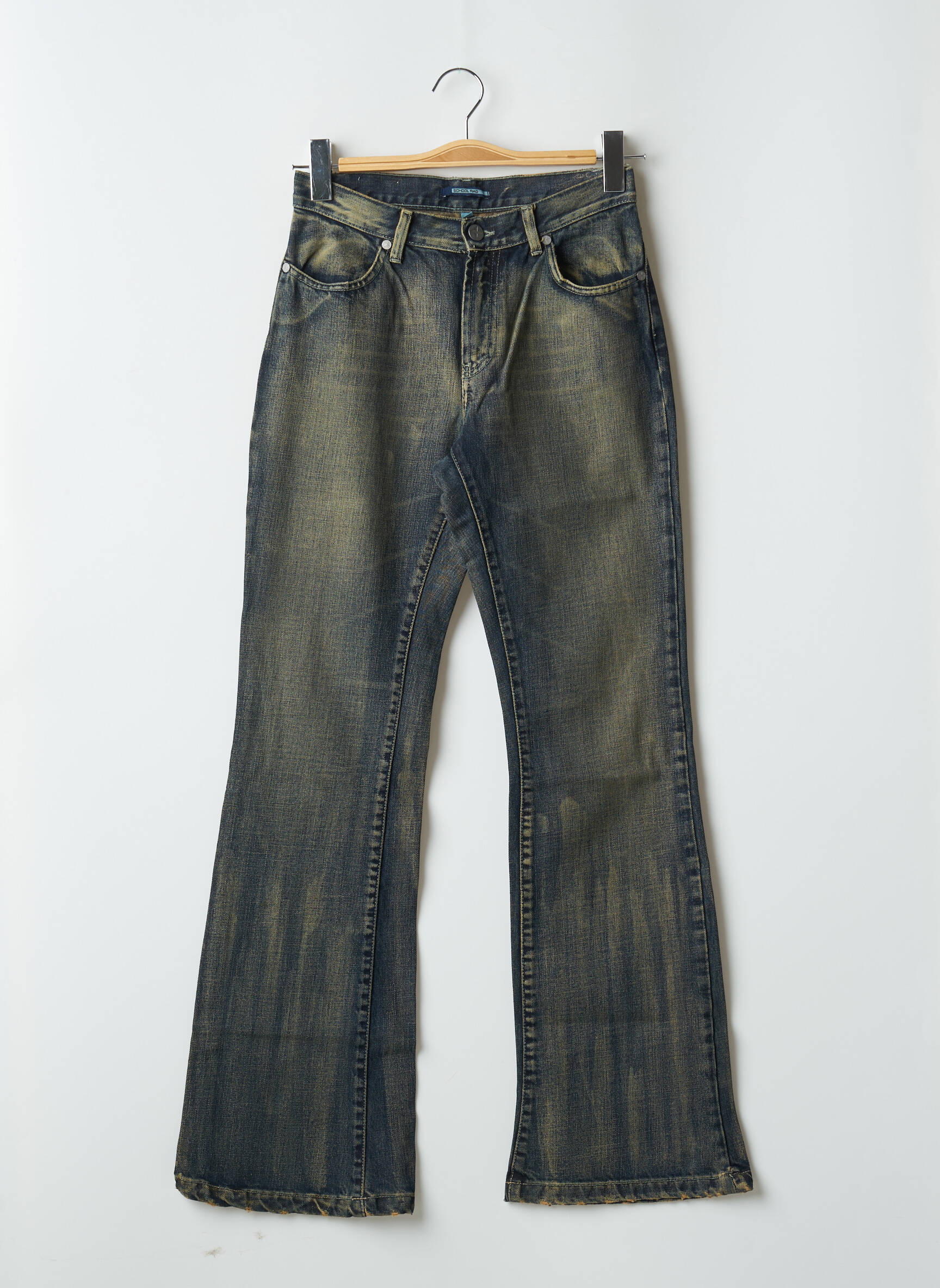 Bootcut džinsai aukšta talija aukšta talija mėlyna SCHOOL RAG moteris