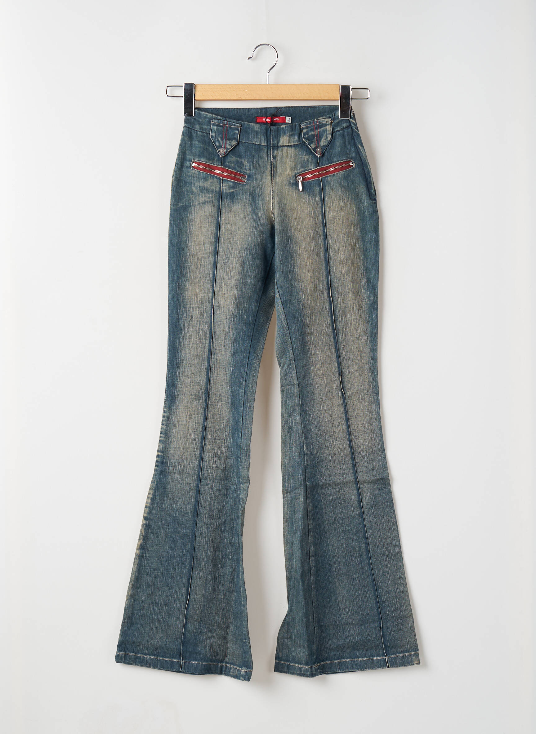 Bootcut džinsai kišenės mėlyna TEDDY SMITH moteris