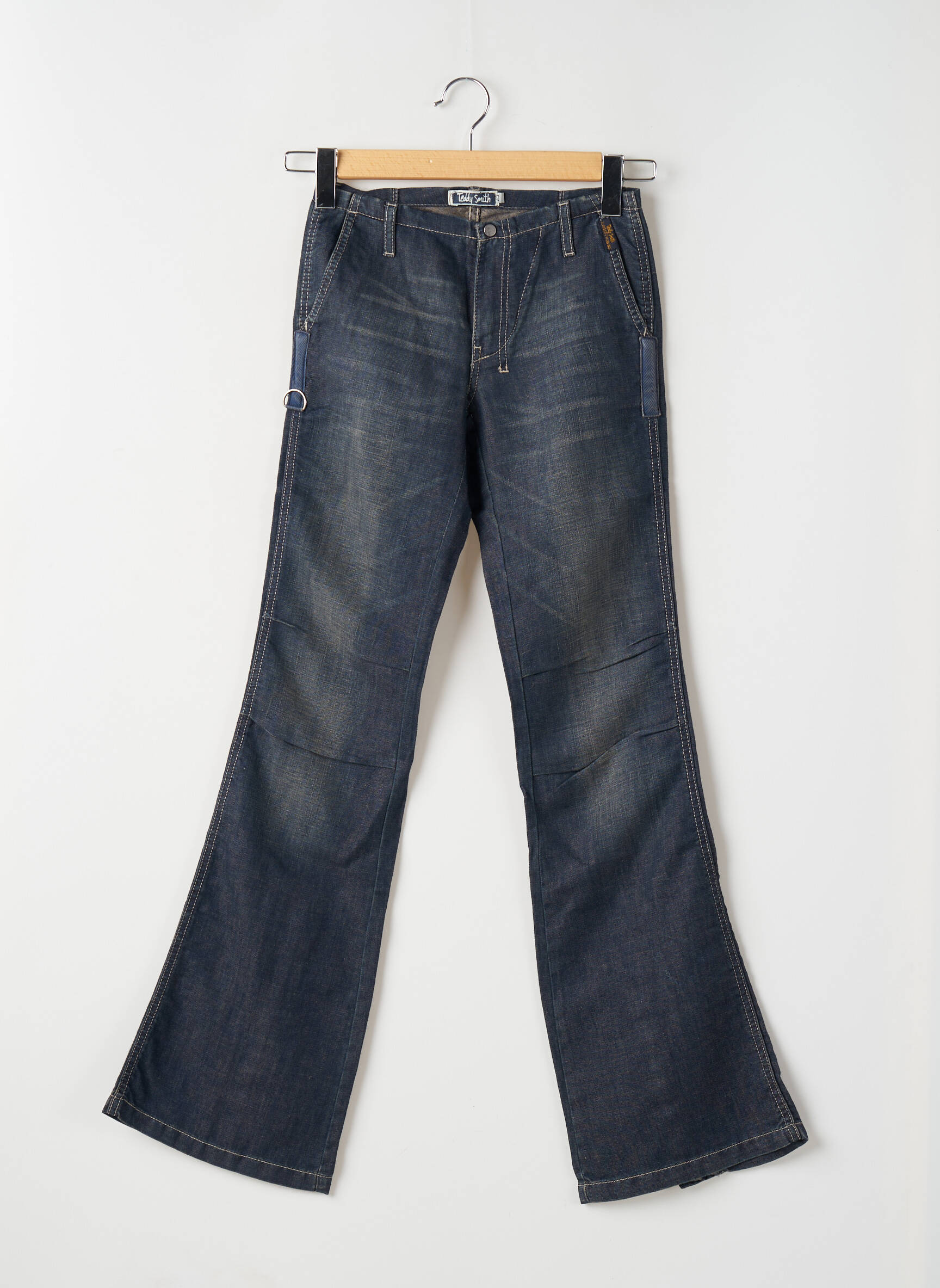 Bootcut džinsai kišenės mėlyna TEDDY SMITH moteris
