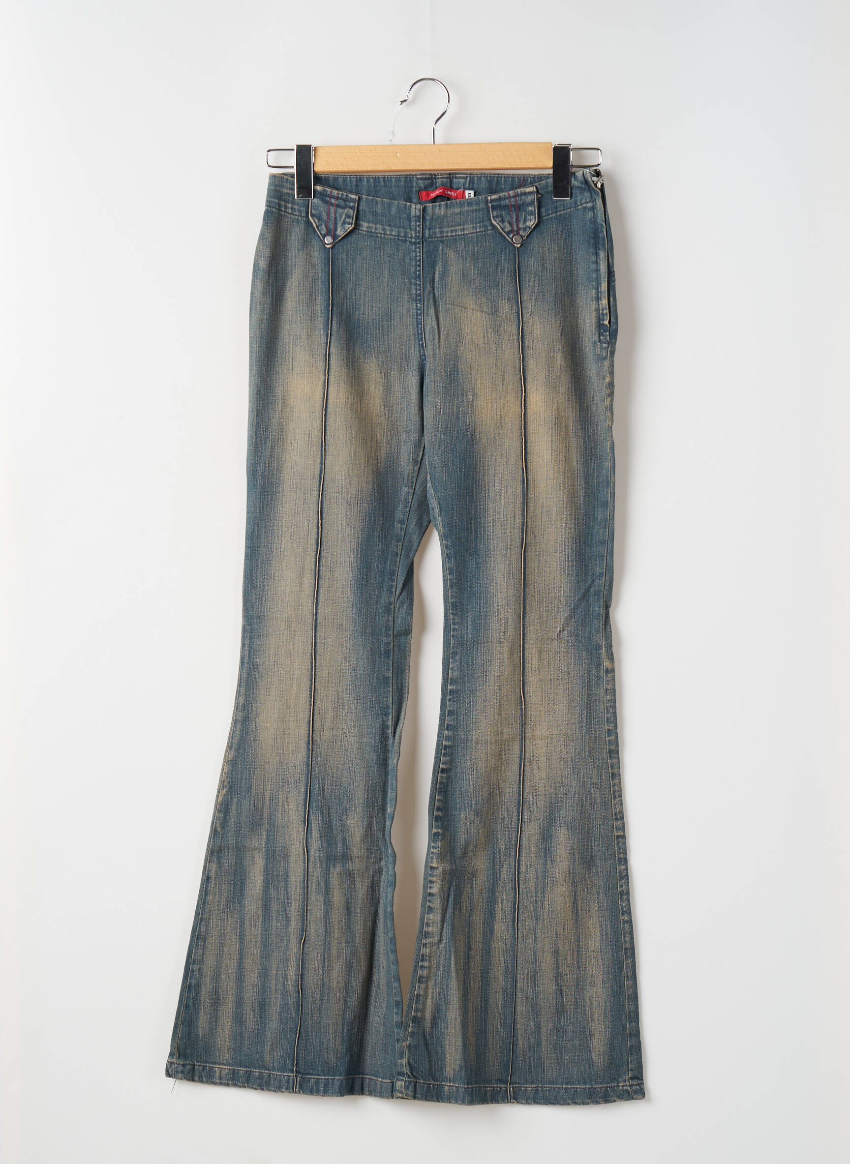 Bootcut džinsai denimo audinys mėlyna TEDDY SMITH moteris
