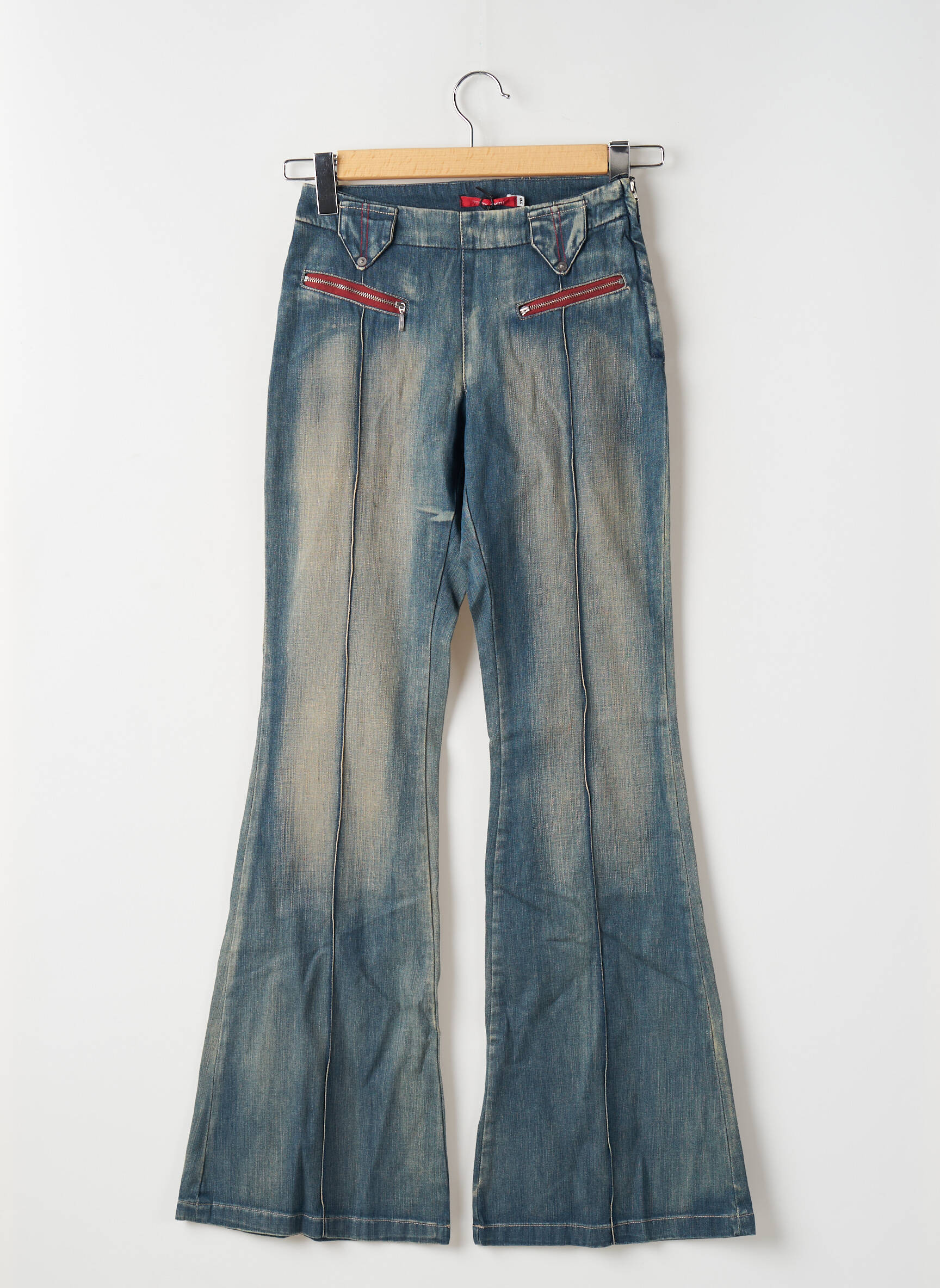Bootcut džinsai kišenės mėlyna TEDDY SMITH moteris