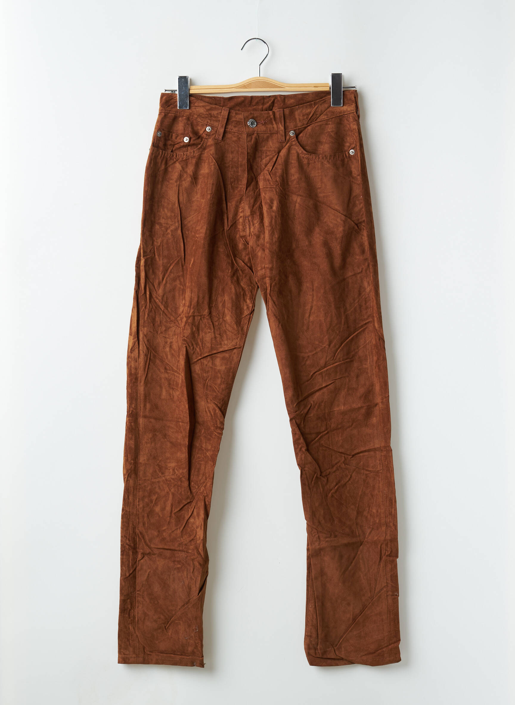 Lieknos kelnės aukšta talija aukšta talija rudas CASAGRANDE moteris